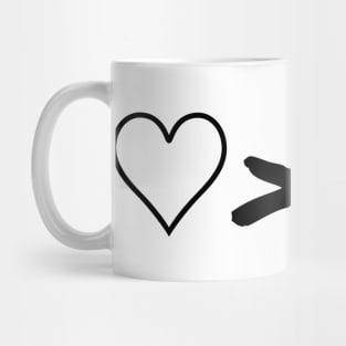 Love Is Greater Than Hate Mug